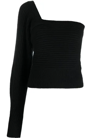 IRO Baidy asymmetric chunky-knit top