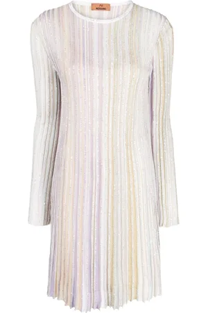 Missoni Sequin-embellished ribbed minidress