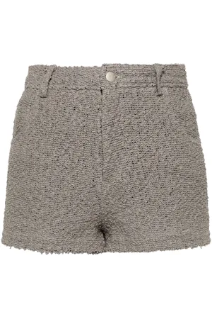 IRO Daphna high-waisted bouclé shorts