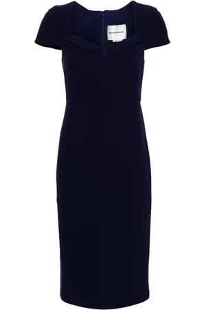 Roland Mouret Crepe wool midi dress