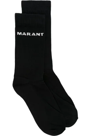 Isabel Marant Logo-jacquard calf-high socks