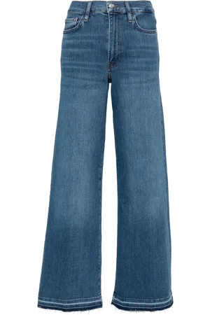 Frame Le Slim high-rise palazzo jeans