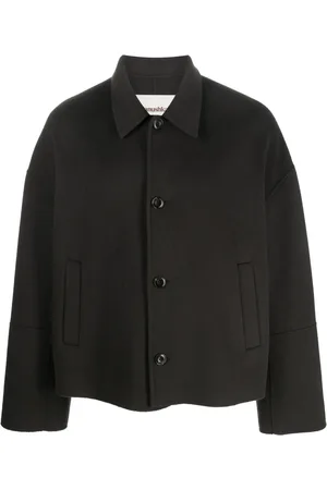 Nanushka Wool-silk cropped jacket
