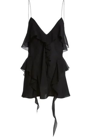 Khaite The Piet ruffled silk top