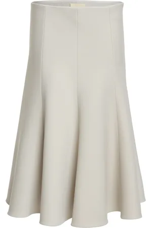 Khaite The Lennox flared crepe skirt