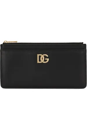 Dolce & Gabbana Logo-plaque leather wallet