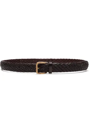 Brunello Cucinelli Interwoven-design leather belt