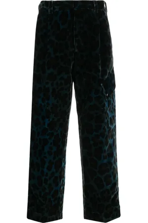 OAMC Combine leopard-print cargo trousers