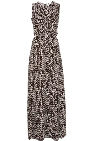 Msgm Giraffe-print maxi dress