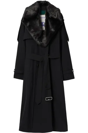 Calvin klein faux wool cheap trench coat