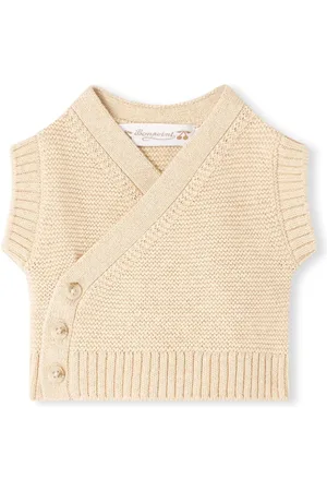 BONPOINT Foe marl-knit babygrow set