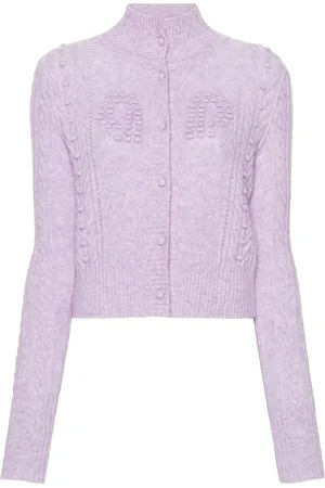Serafini 3D-knit cable-knit cardigan
