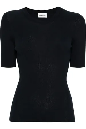 P.A.R.O.S.H. Short-sleeve ribbed-knit top