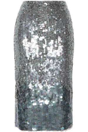 P.A.R.O.S.H. Iridescent sequin-embellished skirt