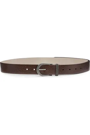 Brunello Cucinelli Grained leather belt