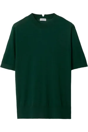 Burberry Drop-shoulder wool knitted top