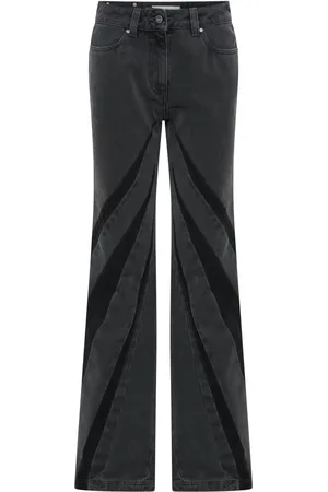 DION LEE Darted bootcut jeans