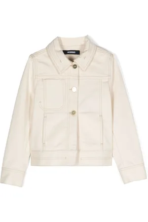 White denim sale jacket size 12