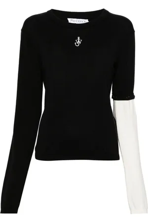 J.W.Anderson Logo-embroidered long-sleeve jumper