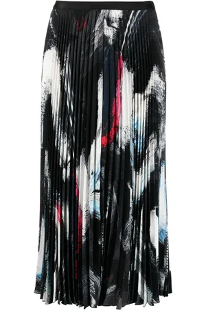 Diane von Furstenberg Mykola pleated midi skirt