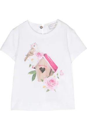 MONNALISA Graphic-print cotton T-shirt