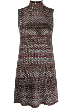 Missoni Sequinned honeycomb-knit minidress
