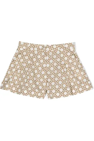 Mimisol Geometric-print cotton shorts