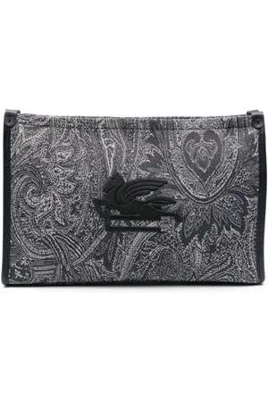 Etro Paisley-jacquard pattern pouch