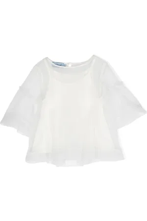 Mimisol Double-layer puff-sleeve blouse
