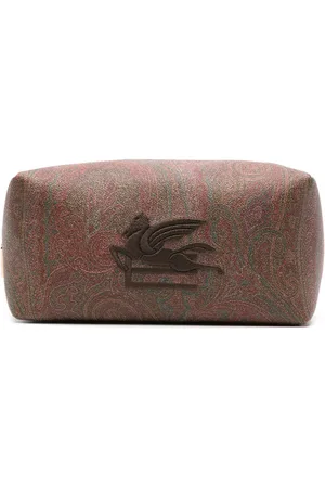 Etro Pegaso-embroidered paisley-print wash bag