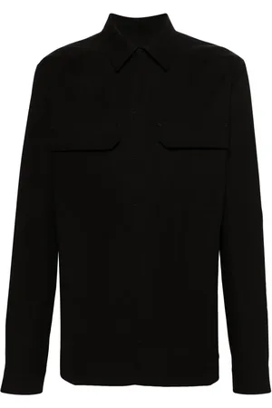 Rick Owens Chest-pocket organic-cotton shirt