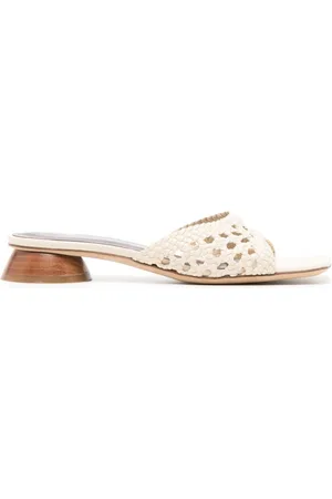 Staud Simone 35mm crochet leather sandals