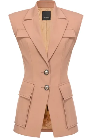 Pinko Single-breasted twill waistcoat