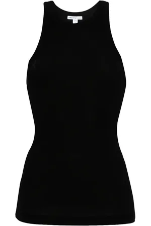 James Perse Round-neck ribbed-knit tank top