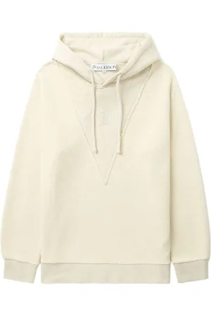 J.W.Anderson Logo-embroidered cotton hoodie