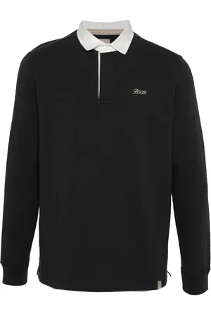 Boggi Milano Embroidered-logo cotton polo shirt