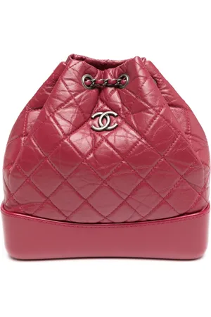 CHANEL Gabrielle diamond-quilted backpack