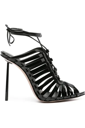 LE SILLA Cage 120mm patent-leather sandals