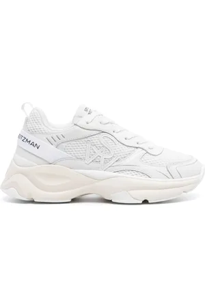 Stuart Weitzman Logo-patch mesh chunky sneakers