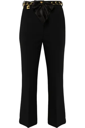 Elisabetta Franchi Belted cropped trousers