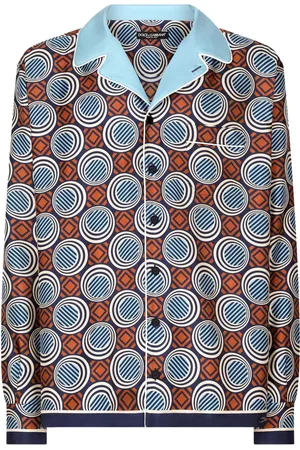 Dolce & Gabbana Geometric-print silk shirt
