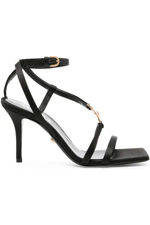 VERSACE 95mm Medusa-plaque satin pumps