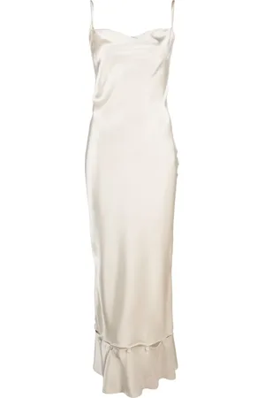 Nanushka Peplum-hem midi dress