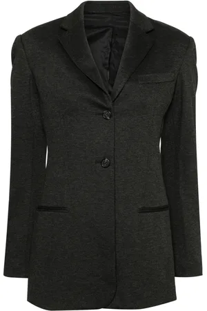 Helmut Lang Mélange-effect single-breasted blazer