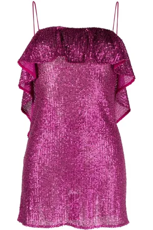 PNK Open-back sequinned minidress