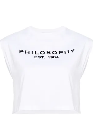 Serafini Logo-print sleeveless cotton T-shirt