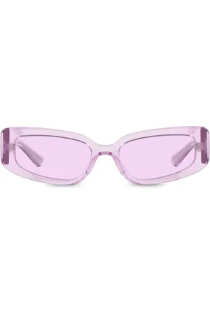 Dolce & Gabbana Transparent rectangle-frame sunglasses