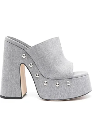 vic matiè 140mm denim mules
