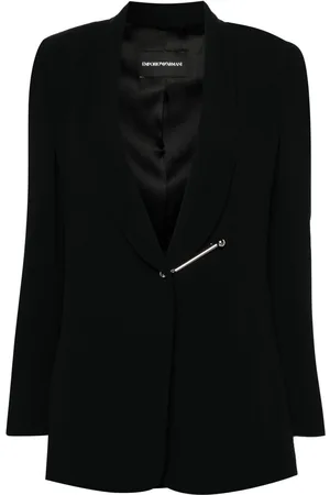 Emporio Armani Single-breasted cady blazer