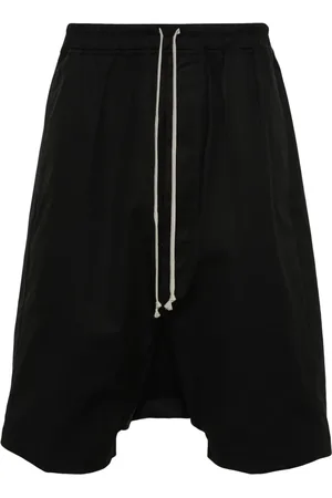 Rick Owens Poplin drop-crotch shorts